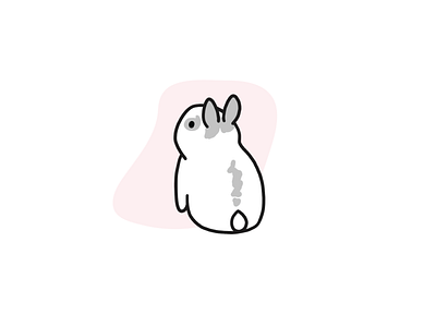 Emmie! animals bunnies bunny cute animals drawing illustration illustrations pets procreate smol animals