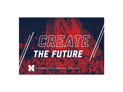 UNL Paper Pennant Front college collegiate cover design graphic design university unl