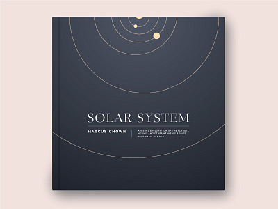Solar System Book Redesign astronomy book book cover book design cover design planets redesign solar system space star type typography