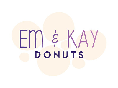 Em & Kay Donuts bakery baking branding food logo design logos