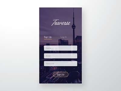 Traverse app challenge daily ui mobile ui ui design ui challenge design