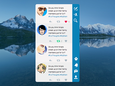 Twitter Re-Design mobile mockup redesign twitter