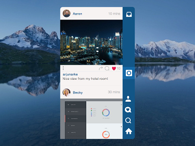 Instagram Re-Design instagram mobile mockup