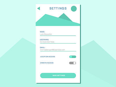 Settings - Daily UI #007