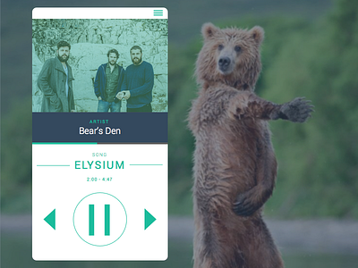 Music Player - Daily UI Challenge #009 app dailyui mobile music musicplayer ui ux