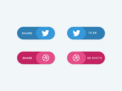 Social Share - Daily UI #10 app dailyui flat mobile share social ui ux