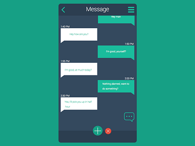 Direct Messaging app dailyui direct messaging mobile ui ux