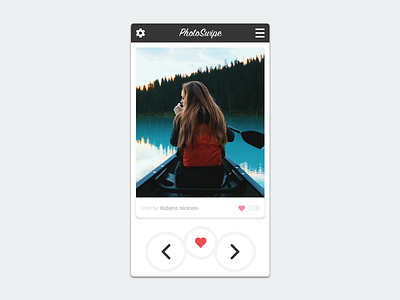 PhotoSwipe app design fun mobile photo ui ux