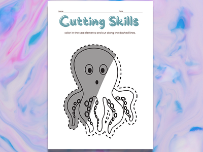 Cutting Skills Illustrations book cover book design branding cover design ebook ebookcover graphic design illustration kids illustration logo ui