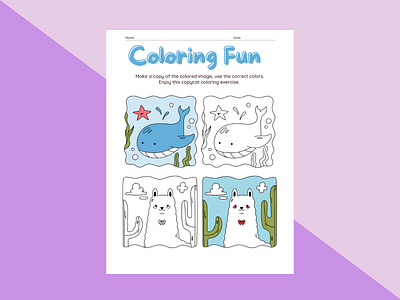 Coloring page illustrations for kids