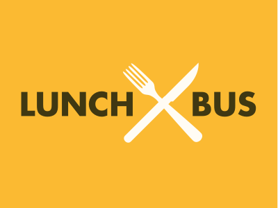 Lunch Bus Logo bus club food lunch