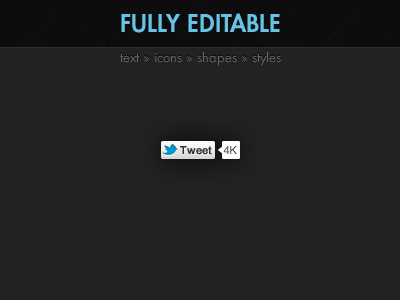 Standard Twitter Share Button asset button download resource share time saver twitter