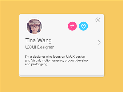 Acard UI app designer job networking web