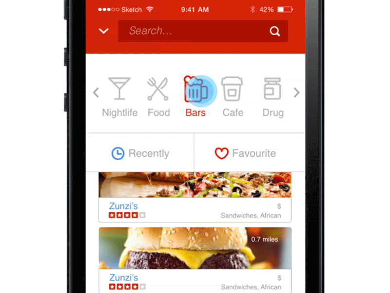 Yelp Redesign Motion motion redesign ui yelp