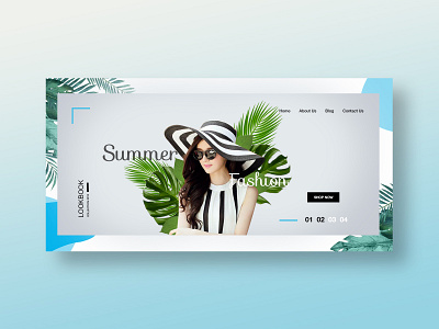 Summer Fashion add banner banner ad design illustrator photoshop