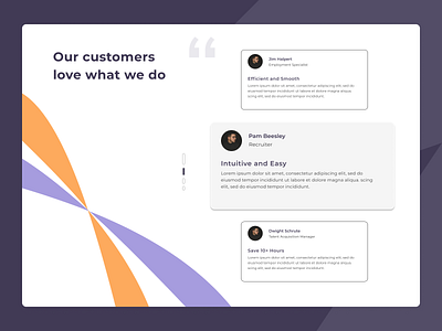 Testimonial Page Design