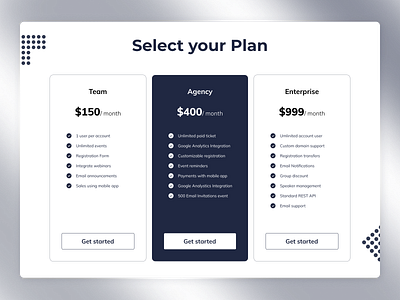 Pricing Card Design