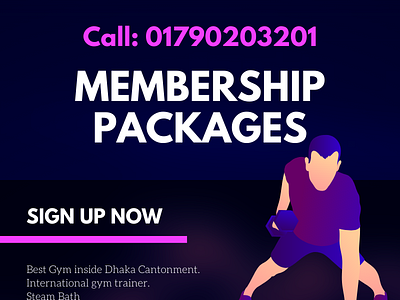 Gym membership package Infographics