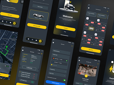Smart Pay : Parking app car app dailyui mobile parking payment smart ui