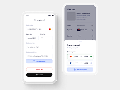 Payment Screens app mobile pay payment ui