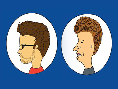 Kody & Butthead beavis and butthead cartoon illustration self portrait