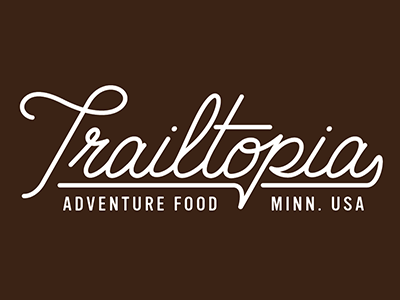 Trailtopia Rough 3 backpacking hiking lettering logo trail