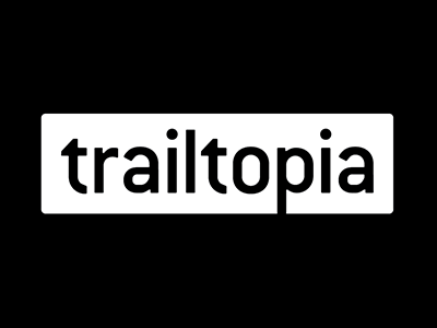 Trailtopia Rough 4 hiking identity logo trail