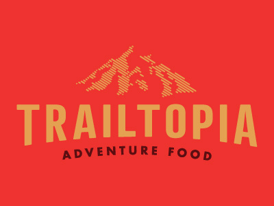 Trailtopia Option hiking logo mountain