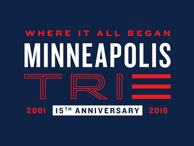 Minneapolis Tri #2 apparel minneapolis t shirt triathlon typography
