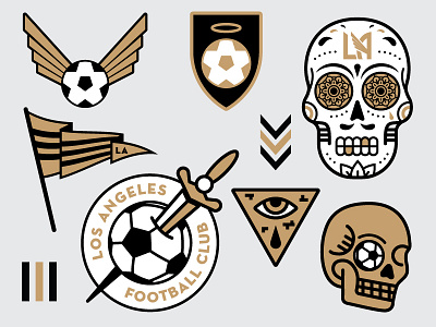 Futbol Boyz adidas badge crest dagger eye flag la lafc logo los angeles shield skull soccer wings