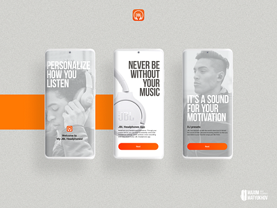 My JBL Headphones App. Splash screen concepts branding concept mobile mobile app ui ui ux webdesign адаптивный дизайн вебдизайн креатив