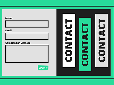 Contact form contact design form ui web web design