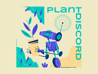 Plant growing bot for Discord bot design discord illustration plant