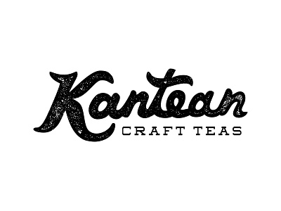 Kantean Craft Teas black craft custom hand drawn kansas city kc local missouri tea type typography white