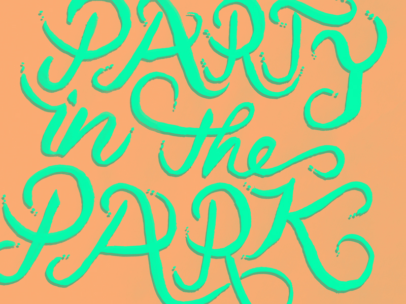 Party In The Park By Lance Flores On Dribbble