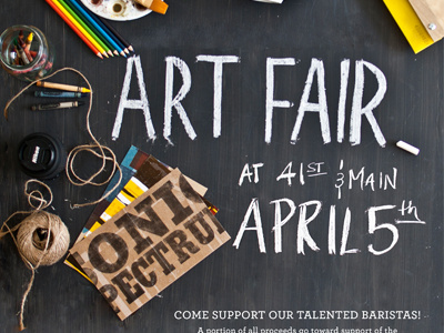 Art Fair april art chalkboard fair hand drawn hand lettering personal photography shoot typography