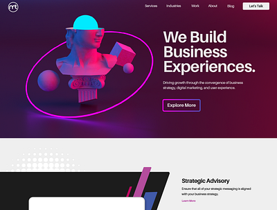 Personal Project | Marketing Agency Website Design