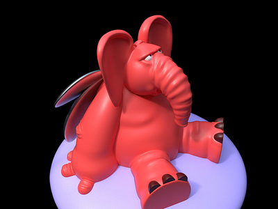 Sweet Elephant 3d 3d modeling abebarrera abrahambarrera elephant substancepainter toy zbrush