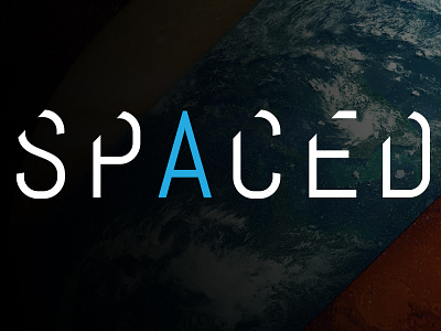 Spaced Logo and Landing Page galaxy landing page logo space spacedchallenge ui ux website