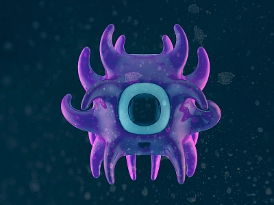 cute virus 3d abraham abrahambarrera bacteria cartoon character cinema4d model toy