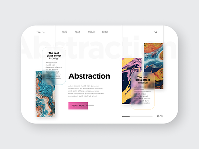 Abstraction concept concept design forms glassmorphism typography ui ux web web design webdesign website