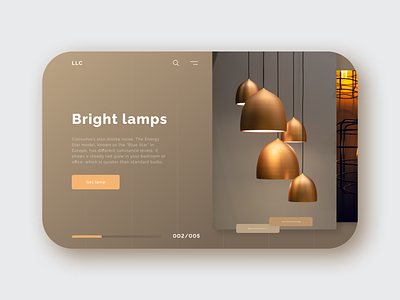 Lamp concept branding concept design lamp lamps typography ui ux web web design webdesign