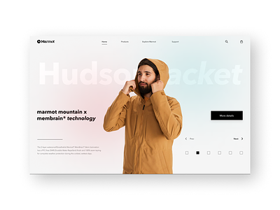E-commerce Jackets concept design e-comerce homepage typography ui ux web
