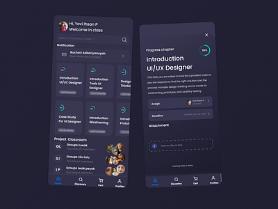 Aplication Education app design ui ux