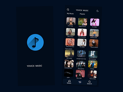 Music App UI app design ui ux