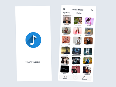 Music App UI app design ui ux