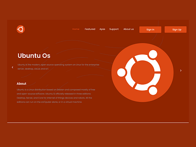 UI Linux header app design ui ux website
