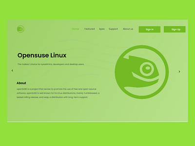UI Linux header app design ui ux website