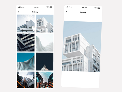 Gallery picture app design mobile app ui ux