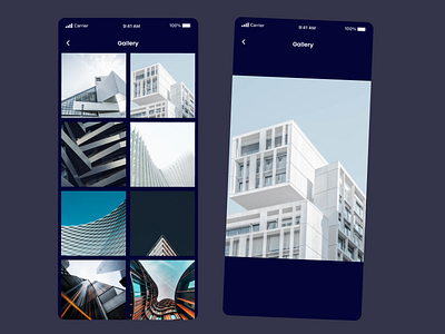 Gallery picture app design mobile app ui ux